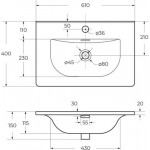 Умывальник BelBagno BB-8099-3-60