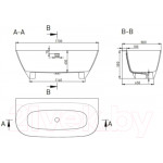 Ванна из искусственного мрамора Salini Sofia Wall 170x80 / 102512GRF