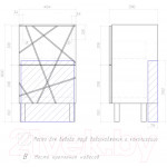 Тумба под умывальник Vigo Geometry 500-0-2