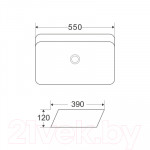 Умывальник Wave City 55x39 / 552551