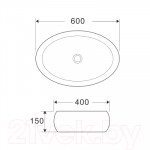 Умывальник Wave Comfort 60x40 / 552546