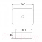 Умывальник Wave Quadro 50x39 / 552548