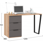 Письменный стол ТриЯ Порто СМ-393.15.011 с тумбой