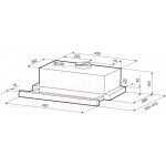 Вытяжка телескопическая Krona Kamilla 500 T / КА-00007310