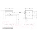 Тумба под умывальник BelBagno Kraft / KRAFT-500-2C-SO-RGB