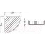 Полка для ванной Aquatek AQ4906CR