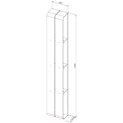 Полка для ванной Aquanet Магнум H / 326459