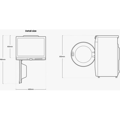 Стиральная машина Samsung WW80AG6L28WELP