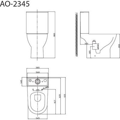 Унитаз напольный Triton Pro Astro AO-2345