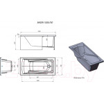 Ванна акриловая Alex Baitler Madin 150x75