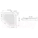 Душевой поддон IVA 90x90 / TAP90