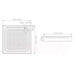 Душевой поддон IVA 100x100 / TAS100