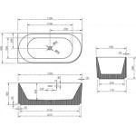 Ванна акриловая Abber AB9329-1.7MB L