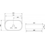 Умывальник Abber Bequem AC2110MW