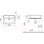 Умывальник VitrA Geo 60x43 / 7426B003-0001