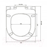 Унитаз подвесной VitrA SmoothFlush / 7551B003-0075+801-003-019