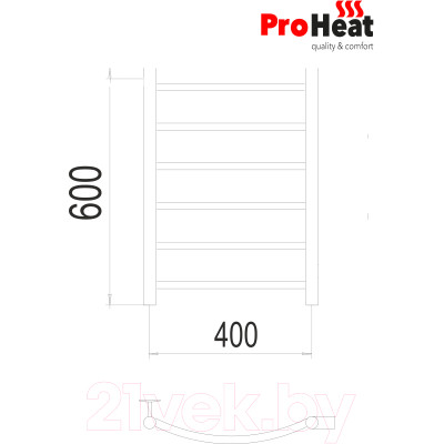 Полотенцесушитель водяной ProHeat Classic 40х60