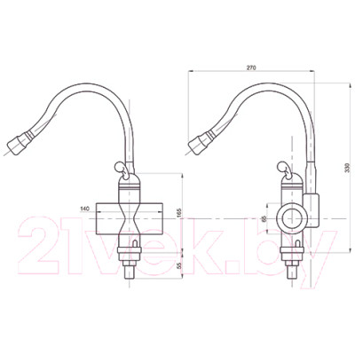 Кран-водонагреватель Mixline WH-002