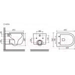 Унитаз подвесной Ceramica Nova CN4006MB