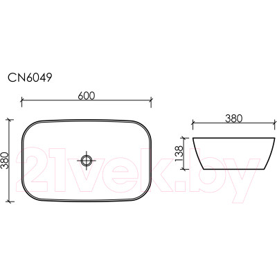 Умывальник Ceramica Nova Element CN6049