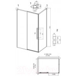 Душевой уголок Grossman Galaxy 110x70x195 / 120.K33.01.1170.21.02