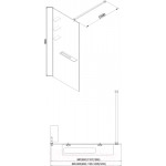 Душевая стенка Adema Риббер 120 Walk-In