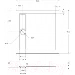 Душевой поддон BelBagno TRAY-BB-DUE-A-80-4-W0