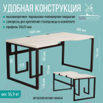 Компьютерный стол Millwood Каир 2 с вырезом 160x80x74