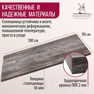 Столешница для стола Millwood 180x90