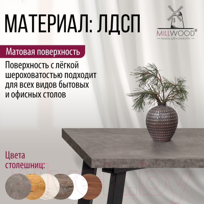 Столешница для стола Millwood 100x70x3.6