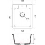 Мойка кухонная GranFest Quarz GF-UR-240