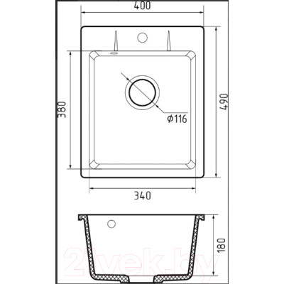 Мойка кухонная GranFest Quarz GF-UR-240