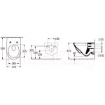 Унитаз подвесной Villeroy & Boch Subway 3.0 4670-T0-RW+8M42-S1-RW