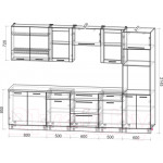 Кухонный гарнитур Интерлиния Мила Пластик 3.0