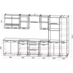 Кухонный гарнитур Интерлиния Мила Пластик 3.4