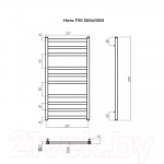 Полотенцесушитель водяной Terminus Ното П10 500x1000