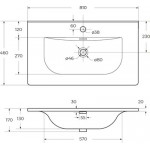 Умывальник BelBagno BB-8099-80