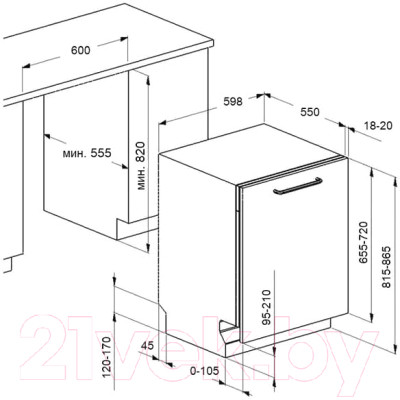 Посудомоечная машина Maunfeld MLP6022A01 Light Beam