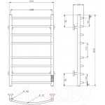 Полотенцесушитель электрический Roxen Santi BK-109A-8T / 11030-5385C