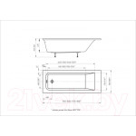 Ванна акриловая Aquatek Колибри 170x70 / KL170-0000001