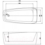 Ванна акриловая Aquatek Паола 78x170 / AQ-190778