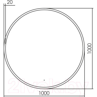 Зеркало Abber Mond AG6204SCGL-1.0