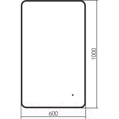 Зеркало Abber See AG6102SCB