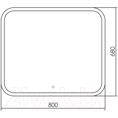 Зеркало Abber See AG6109S-0.8