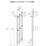 Полотенцесушитель электрический Маргроид Ferrum Inaro 3 Cascade СНШ 150x6