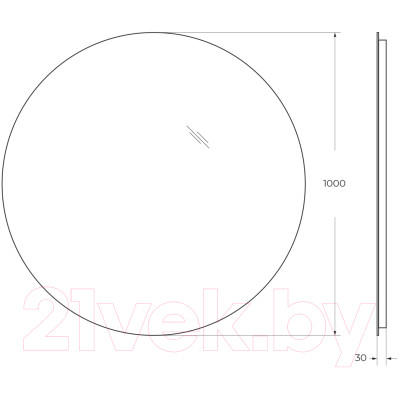 Зеркало BelBagno SPC-INT-1000-LED
