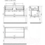 Тумба под умывальник Sancos Marmi 1.0 MR1.0100EG