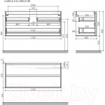 Тумба под умывальник Sancos Marmi 2.0 MR2.0120EG