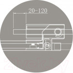 Душевая дверь Cezares SLIDER-B-1-100/110-C-BORO