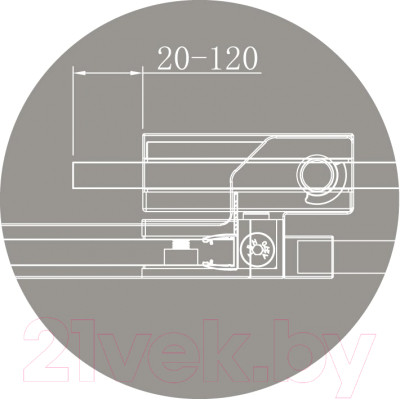 Душевой уголок Cezares SLIDER-AH-1-80-100/110-C-BORO